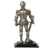 Knight with sword and lion on the breastplate, figure