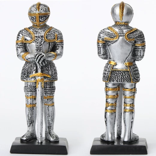 Knight leaning on a sword