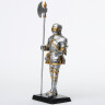 Resin Statue Knight with halberd in right hand