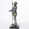 Resin Statue Knight with halberd and sword - Sale