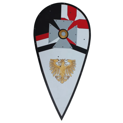 Maltese shield with heraldic Eagle of Pfalz-Saxony