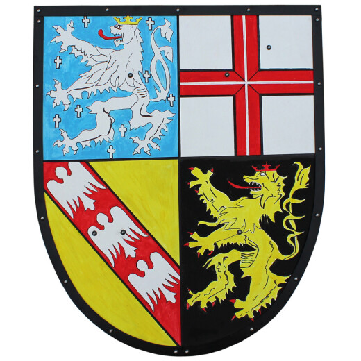 Shield with coat of arms of Saarland