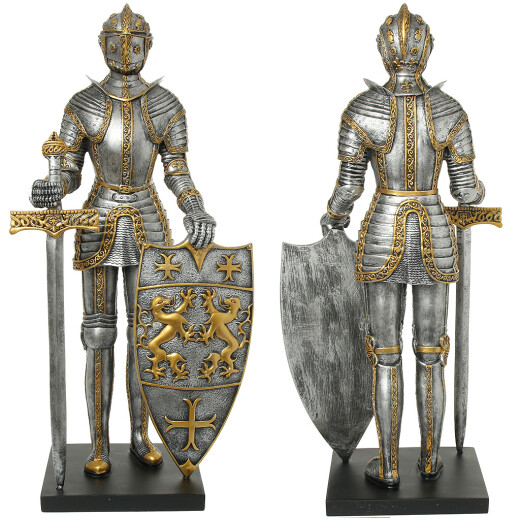 Rytíř s mečem a štítem, 55cm soška