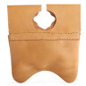 Long flap leather bag