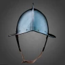 Morion with blue finish