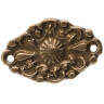 Medieval brass flower belt fitting