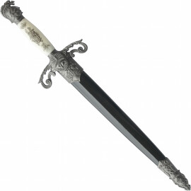 Baroque-Style Knights Dagger with Sheath