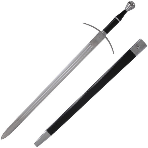 Bastard sword with fluted pommel, 15th cen.