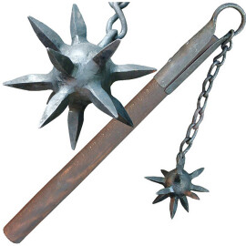 Flail with spiked iron ball