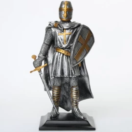 Figure with kite shield and with sword