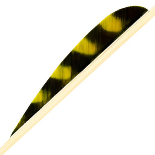 4" Natural Feathers - Parabola, single-colored