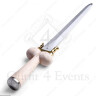 Double-edged Bollock dagger with scabbard - Sale