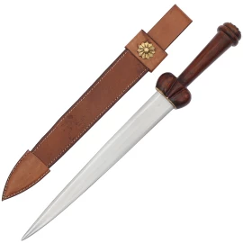 Ballock dagger with scabbard