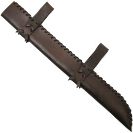 Belt scabbard for a seax laced