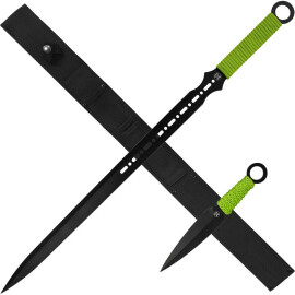 Zombie Dead Schwert mit Wurfmesser