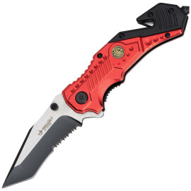 Rescue Folding Pocket Knife Haller VI, red