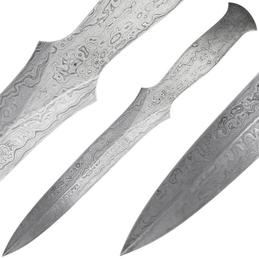 Ručně kovaný vrhací nůž Damašek - Výprodej
