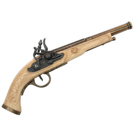 Křesadlová pistole London 1760 slonová kost