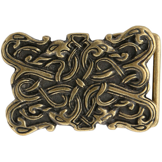 Přezka na opasek hadí bytost ve vikinském stylu Urnes - Výprodej