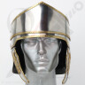 Attic helmet with plume