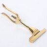 Brass holder for plumes with metal frames, straight (Optio Crista)