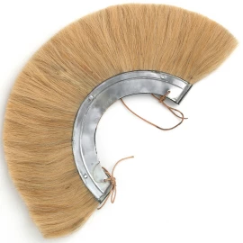 Römischer Helmbusch Crista mit Metallrahmen, blond