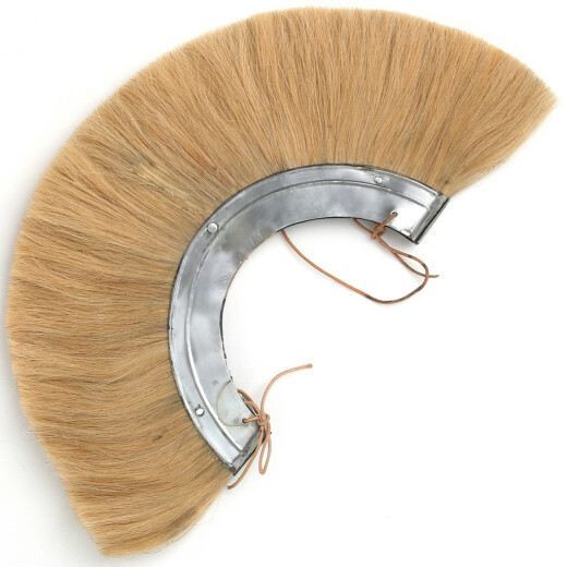 Römischer Helmbusch Crista mit Metallrahmen, blond