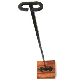 Sword stand of wood and steel