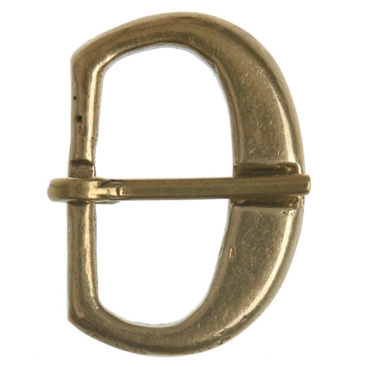 Big smooth D-buckle from brass