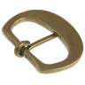 Big smooth D-buckle from brass