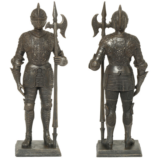 Knight guard with halberd, figurine