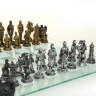 Schachfiguren Ritter mit Bauern