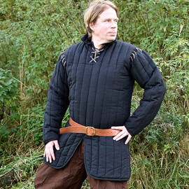 Gambeson with removable sleeves - black