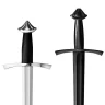Normanský meč s pochvou Hastian - ocelově stříbřitá