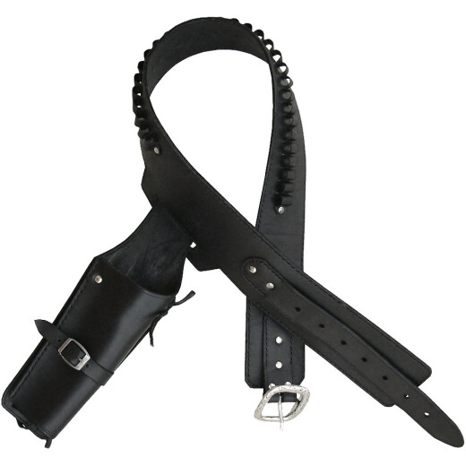 Western revolver belt with holster Outfit4events