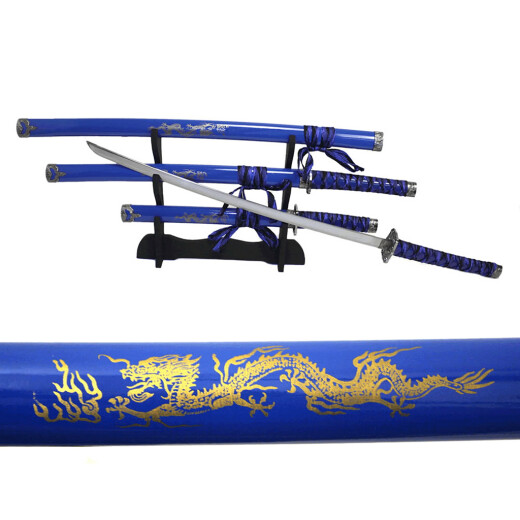 4 dílná sada samurajských mečů Golden Dragon