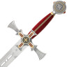 Templářský meč damaškovaný
