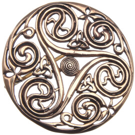 Keltische Brosche Triskele, 48mm