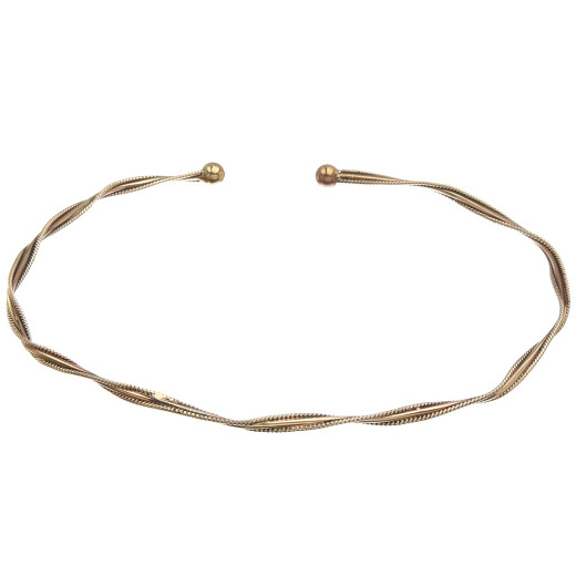 Choker from Bronze, twisted - Sale