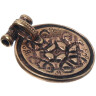 Viking pendant with knot pattern in bronze, 27mm - Sale
