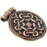 Viking pendant with knot pattern in bronze, 27mm - Sale