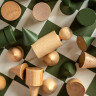 Bauhaus Style Green & White Chess set 40x40cm (Medium) with chessmen 8.5cm King