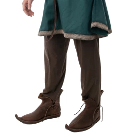 Brown Cotton Pantalons with Practical Foot Stirrups - Outlet