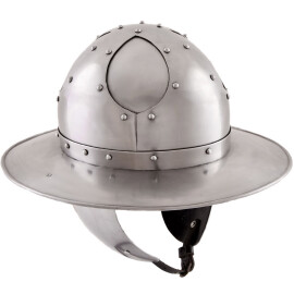 Železný klobouk s lícnicemi, ocel 1,6 mm