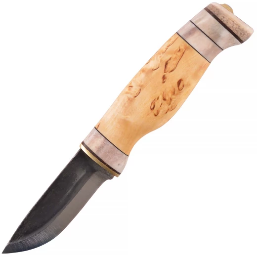 Traditionelles finnisches Puukko-Messer "Lappland" | Rentierhorn & Maserbirke